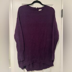 Caslon - Rich Purple Crew Neck Sweater